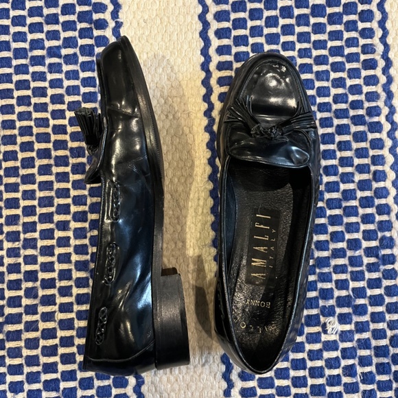 Amalfi black leather loafers - Picture 2 of 3